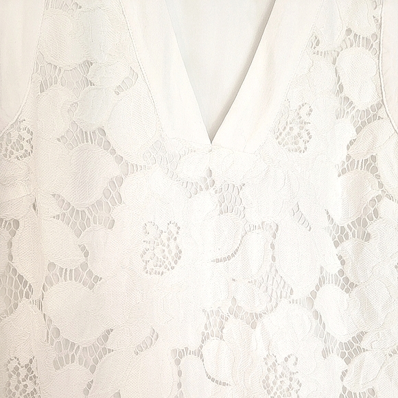 BCBG GENERATION MAXAZRIA WHITE EYELET SUN DRESS SIZE XS - Picture 5 of 10